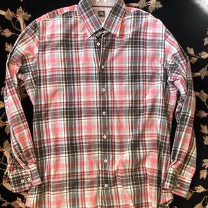 Men’s Peter Millar Large Scale Plaid Button Down